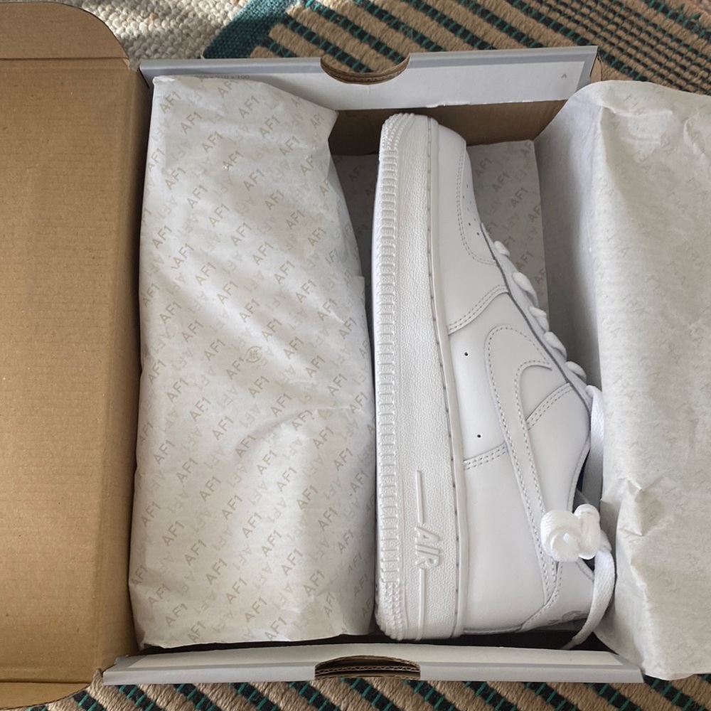 White Nike Air Force 1s